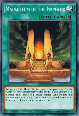 Mausoleum of the Emperor Yu-Gi-Oh card