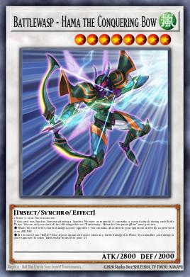 Battlewasp - Hama the Conquering Bow Yu-Gi-Oh card