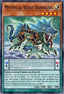 Mythical Beast Bashilisk Yu-Gi-Oh card