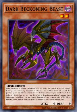 Dark Beckoning Beast Yu-Gi-Oh card