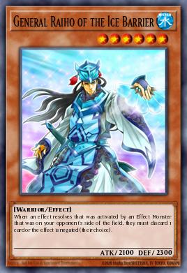 General Raiho of the Ice Barrier Yu-Gi-Oh card
