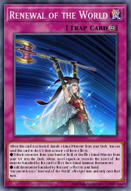 Renewal of the World Yu-Gi-Oh card