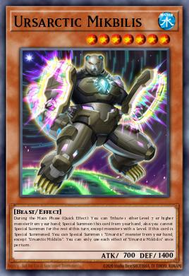 Ursarctic Mikbilis Yu-Gi-Oh card