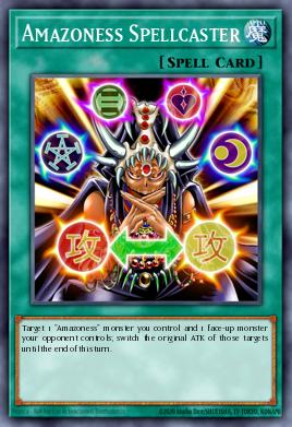 Amazoness Spellcaster Yu-Gi-Oh card