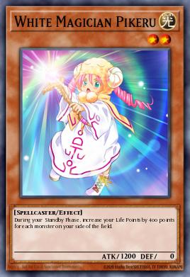 White Magician Pikeru Yu-Gi-Oh card