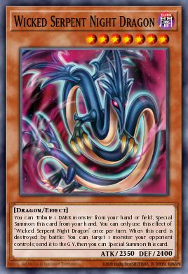 Wicked Serpent Night Dragon Yu-Gi-Oh card