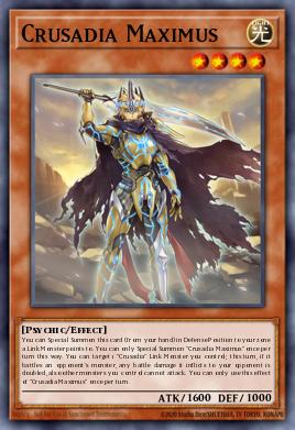 Crusadia Maximus Yu-Gi-Oh card