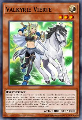 Valkyrie Vierte Yu-Gi-Oh card