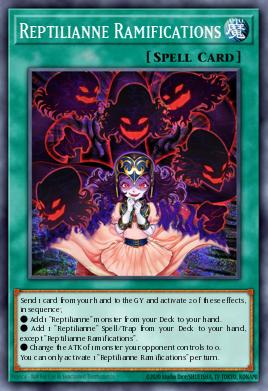 Reptilianne Ramifications Yu-Gi-Oh card