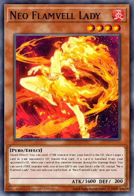 Neo Flamvell Lady Yu-Gi-Oh card