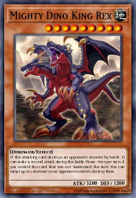 Mighty Dino King Rex Yu-Gi-Oh card