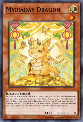Myriaday Dragon Yu-Gi-Oh card