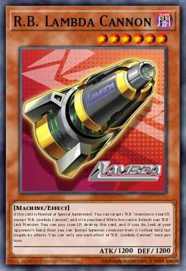 R.B. Lambda Cannon Yu-Gi-Oh card
