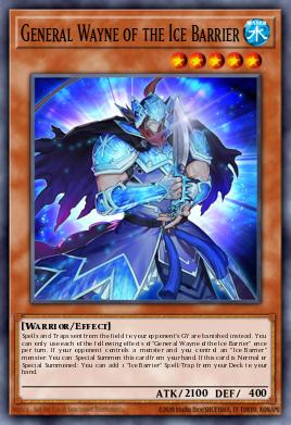 General Wayne of the Ice Barrier Yu-Gi-Oh card