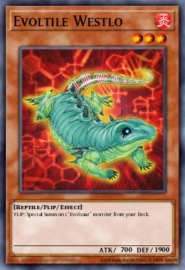 Evoltile Westlo Yu-Gi-Oh card