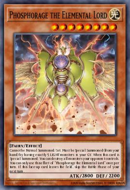 Phosphorage the Elemental Lord Yu-Gi-Oh card