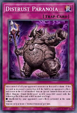 Distrust Paranoia Yu-Gi-Oh card