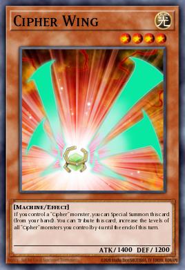 Cipher Wing Yu-Gi-Oh card