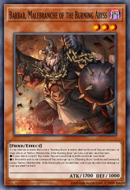 Barbar, Malebranche of the Burning Abyss Yu-Gi-Oh card