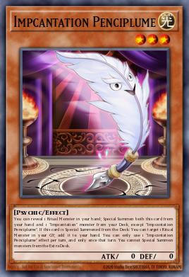 Impcantation Penciplume Yu-Gi-Oh card