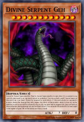 Divine Serpent Geh Yu-Gi-Oh card
