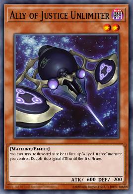 Ally of Justice Unlimiter Yu-Gi-Oh card