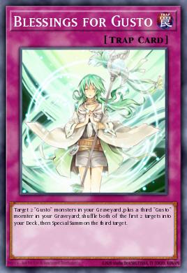 Blessings for Gusto Yu-Gi-Oh card