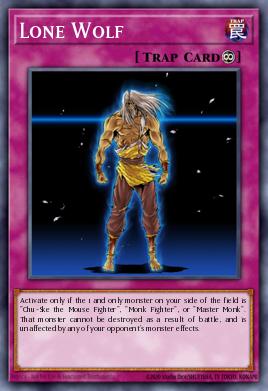 Lone Wolf Yu-Gi-Oh card