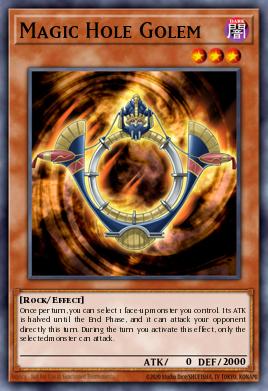Magic Hole Golem Yu-Gi-Oh card