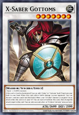 X-Saber Gottoms Yu-Gi-Oh card