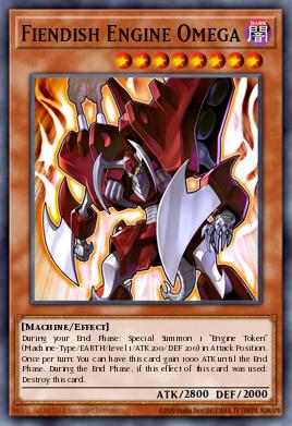 Fiendish Engine Omega Yu-Gi-Oh card