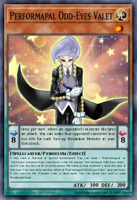 Performapal Odd-Eyes Valet Yu-Gi-Oh card