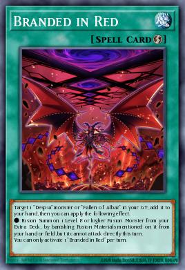 Branded in Red Yu-Gi-Oh card