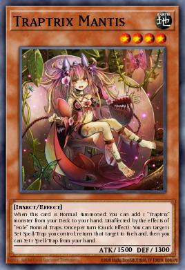Traptrix Mantis Yu-Gi-Oh card