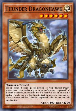 Thunder Dragonhawk Yu-Gi-Oh card