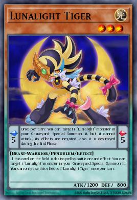 Lunalight Tiger Yu-Gi-Oh card