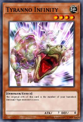 Tyranno Infinity Yu-Gi-Oh card