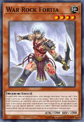War Rock Fortia Yu-Gi-Oh card