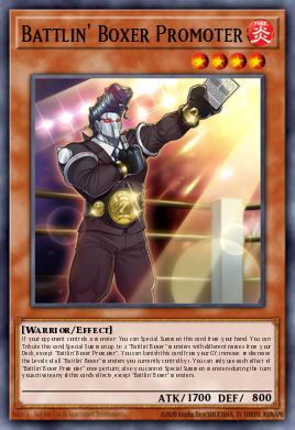 Battlin' Boxer Promoter Yu-Gi-Oh card