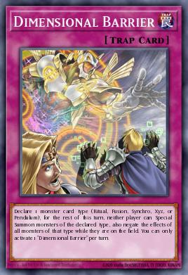 Dimensional Barrier Yu-Gi-Oh card