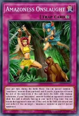 Amazoness Onslaught Yu-Gi-Oh card