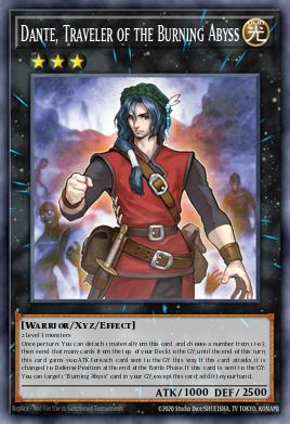 Dante, Traveler of the Burning Abyss Yu-Gi-Oh card