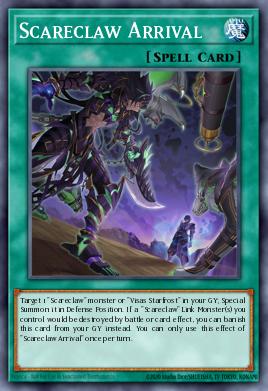 Scareclaw Arrival Yu-Gi-Oh card