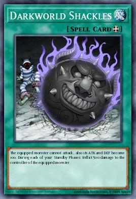 Darkworld Shackles Yu-Gi-Oh card
