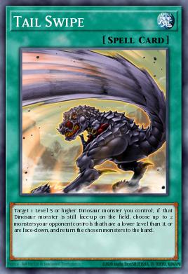Tail Swipe Yu-Gi-Oh card
