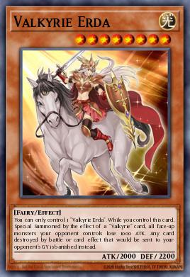 Valkyrie Erda Yu-Gi-Oh card