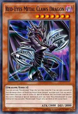 Red-Eyes Metal Claws Dragon Yu-Gi-Oh card