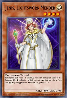 Jenis, Lightsworn Mender Yu-Gi-Oh card