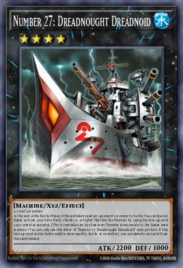 Number 27: Dreadnought Dreadnoid Yu-Gi-Oh card