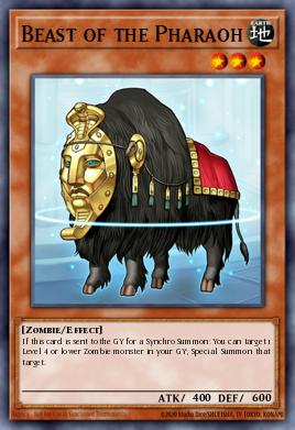 Beast of the Pharaoh Yu-Gi-Oh card